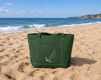 H16 Womens Cotton Canvas Yacht Tote Bag
