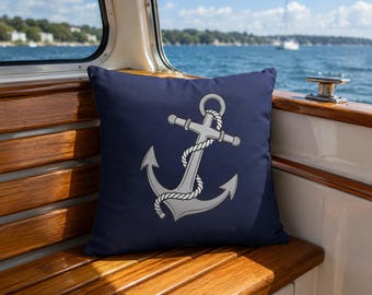 Medium Anchor Square Pillow