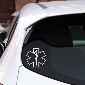 Star of Life outline / EMS window decal