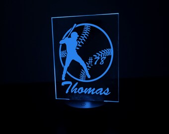 Baseball desk light nightlight