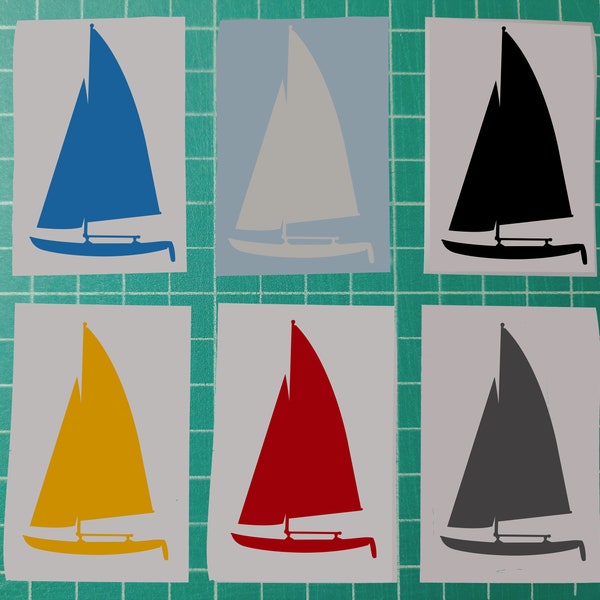 Vinyl hobie sailboat decal sticker