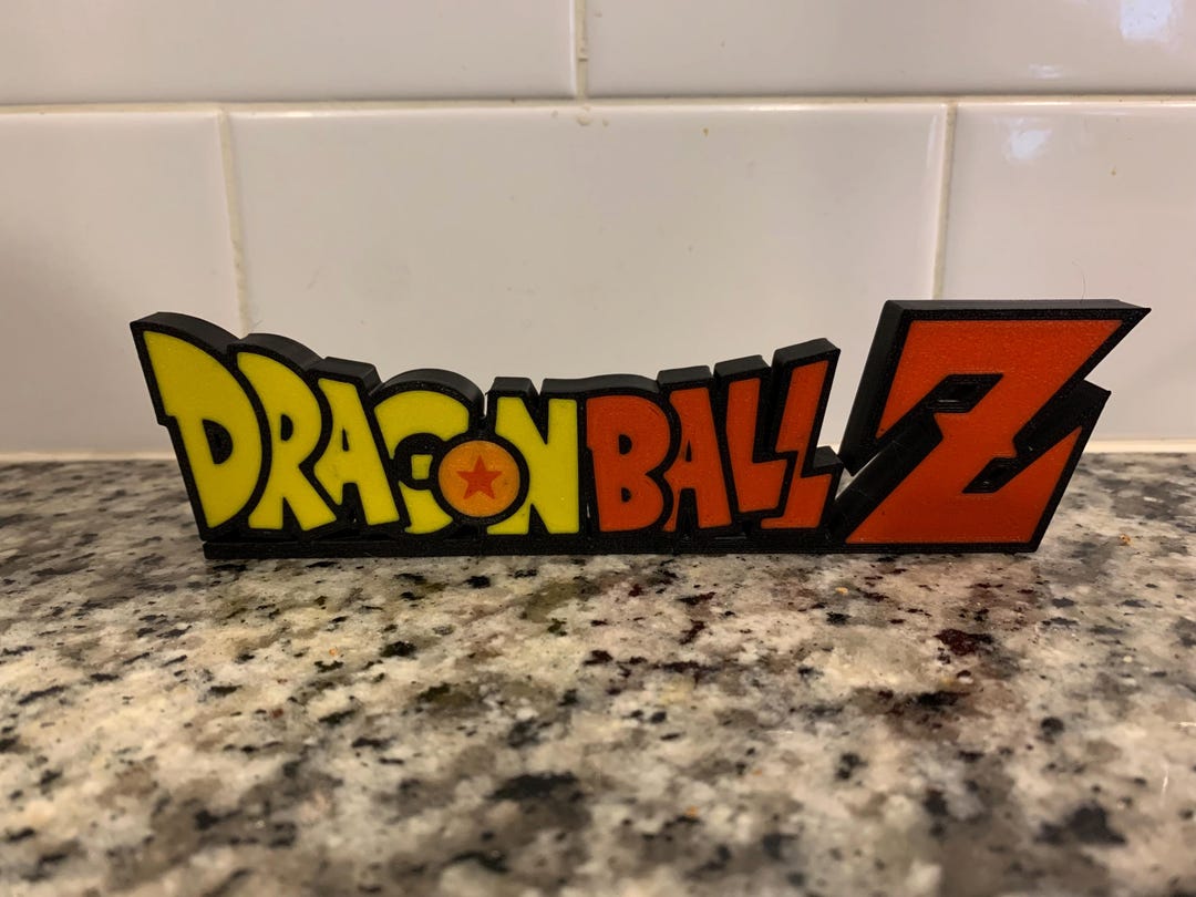 Dragon Ball Z Printed Logo Sign Desk Shelf Wall Art - Etsy