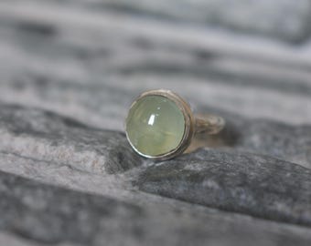 Natural prehnite ring,925 silver green prehnite ring,natural green prehnite ring,handmade prehnite ring,prehnite ring,green prehnite