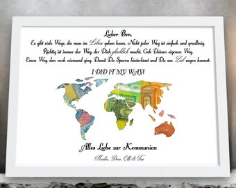 Personalized gifts for First Communion, money gift, First Communion gift, personalized gift for First Communion, Confirmation, Baptism