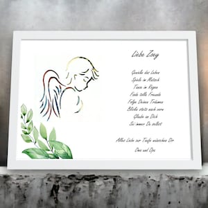 Regalo battesimo regalo personalizzato in contanti battesimo ragazzo ragazza idea regalo con nome cornice battesimo fai da te regalo souvenir individuale