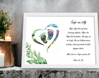Baptism gift personalized cash gift baptism boy girl gift idea with name picture frame baptism DIY souvenir gift individual