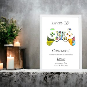 Regalo di compleanno personalizzato per il 18° compleanno, regalo in contanti per il raggiungimento della maggiore età, souvenir per ragazze e ragazzi, con cornice per foto con nome, idea regalo fai da te