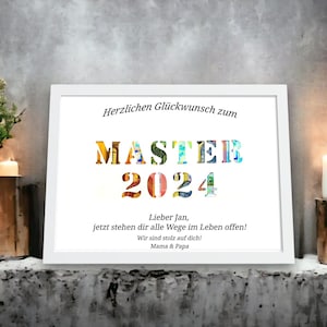 Regalo de maestro Regalo en efectivo personalizado Regalo de graduación de maestro Regalo conmemorativo para niña y niño con nombre Marco de fotos Idea de regalo DIY