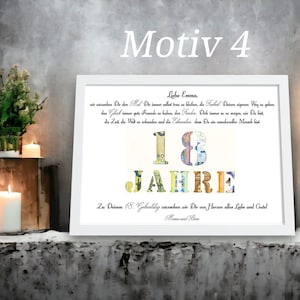 18 Geburtstag Geschenk personalisiert Geldgeschenk Volljährigkeit Mädchen Junge Erinnerungsgeschenk mit Namen Bilderrahmen DIY Geschenkidee