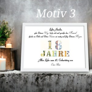 Cadeau d'anniversaire 18 ans cadeau en espèces personnalisé cadeau souvenir de passage à l'âge adulte fille garçon avec nom cadre photo idée cadeau DIY