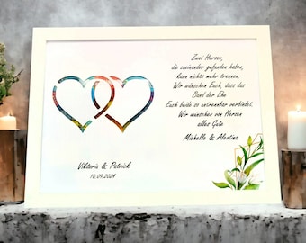 Personalized money gifts for weddings, gift with money for the bride and groom, personalized wedding gifts, gifts for weddings, money