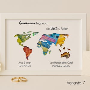 Money gift wedding picture frame personalized gift idea bride and groom wedding gift wedding anniversary money frame memory frame