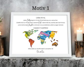 Personalized money gift Confirmation gift for confirmation boy girl personalized gift fish confirmation
