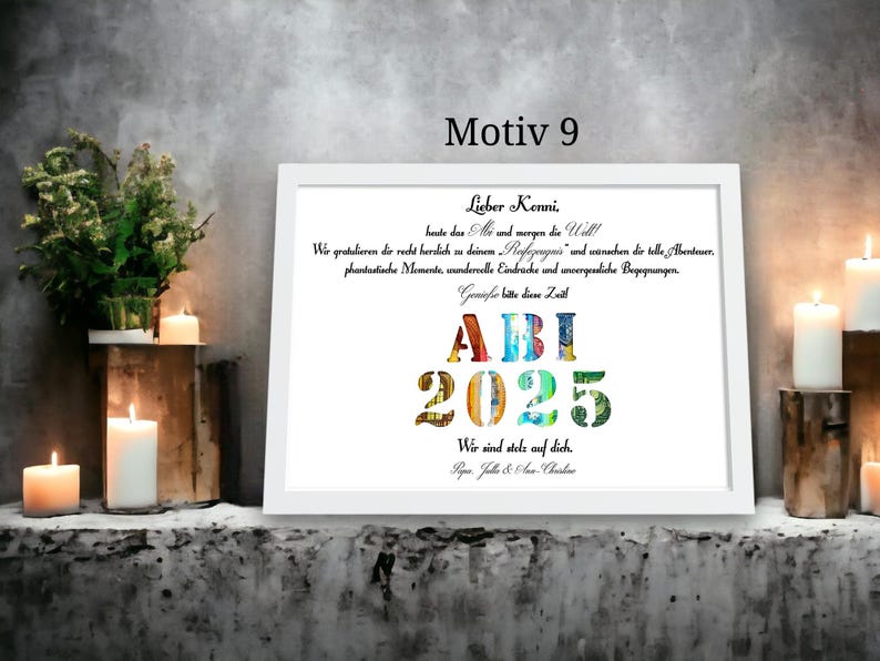 Ein personalisiertes Geldgeschenk zum Abitur, perfekt für den Start in den neuen Lebensabschnitt.