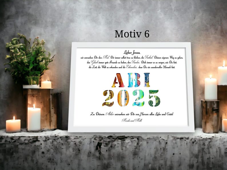 Ein personalisiertes Geldgeschenk zum Abitur, perfekt für den Start in den neuen Lebensabschnitt.