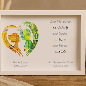Wedding gift Cash gift for the bride and groom Married couple for the wedding Wedding gift