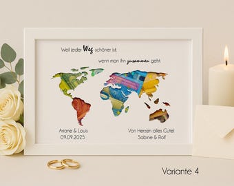 Memory frame wedding money gift personalized wedding gift bride and groom gift idea love picture frame wedding