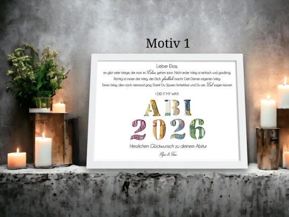 Abitur Geldgeschenk 2026 personalisiert Geschenk zum Abi Studium Ausbildung Abi Glückwunschkarte Abitur Geschenk Idee Geldgeschenk Abi