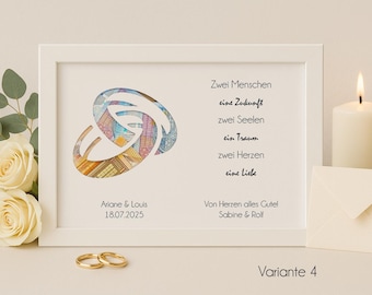 Romantic money gift wedding personalized picture frame gift bride and groom wedding decoration memory love