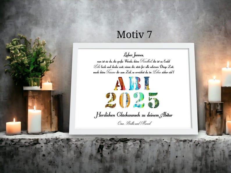 Ein personalisiertes Geldgeschenk zum Abitur, perfekt für den Start in den neuen Lebensabschnitt.