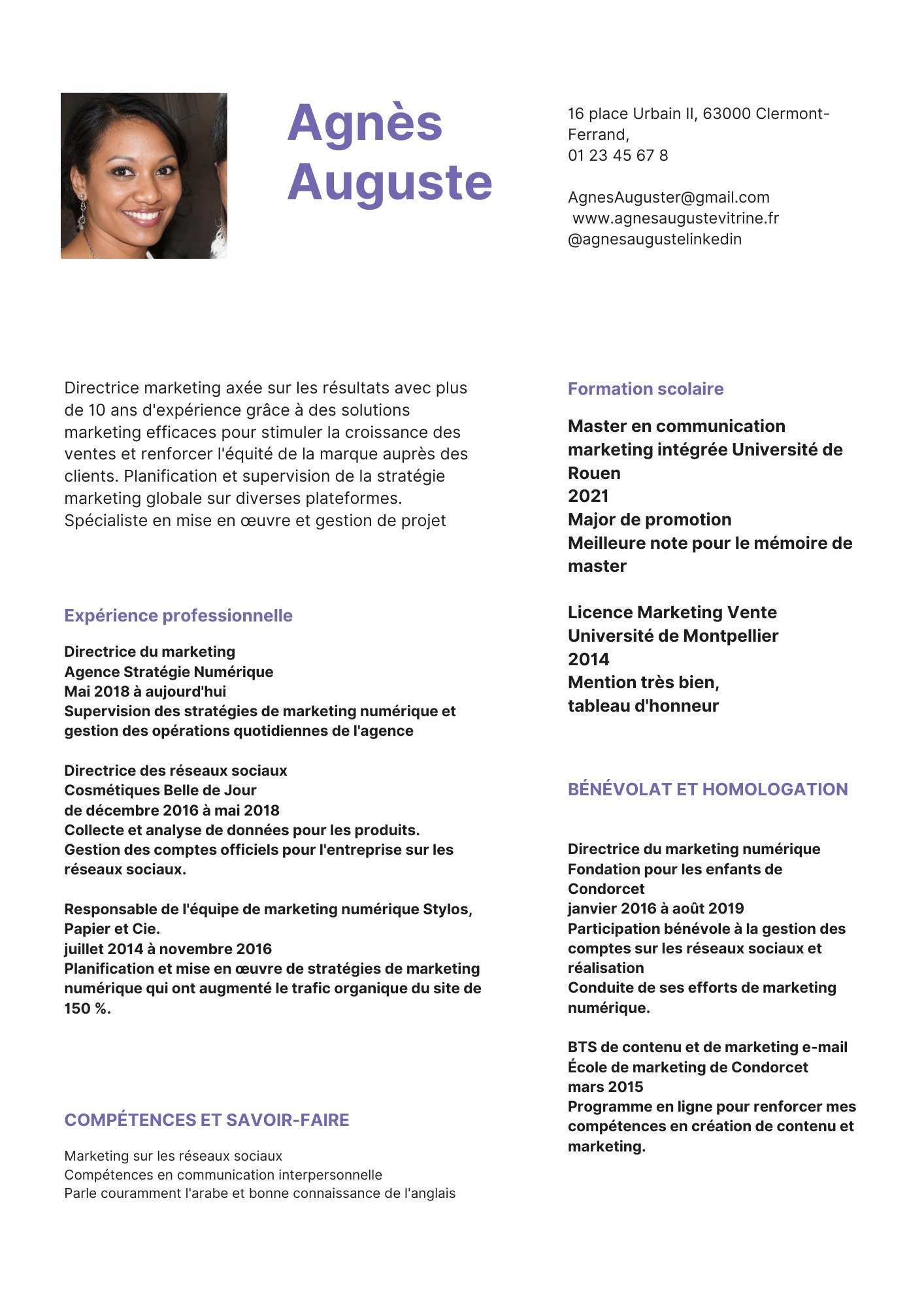 French Cv Template Etsy Ireland French Cv Template Etsy Ireland
