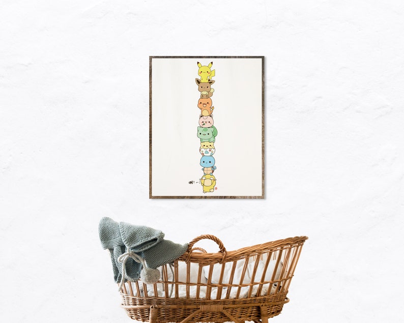 Nursery Pokemon Poster Pokemon Print Funny Print Cartoon Etsy