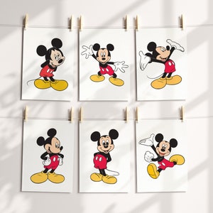 Mickey Mouse, Mickey Mouse Print, Mickey Mouse Poster, Mickey Mouse Decor, Nursery Decor, Nursery Poster, Nursery Print, Kids Room,Baby Room