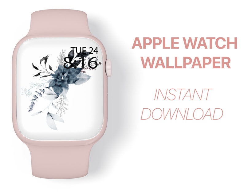 Apple Watch Wallpaper Flower Wallpaper Instant Download Etsy