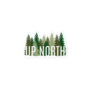 Up North Tree Bubble-free stickers