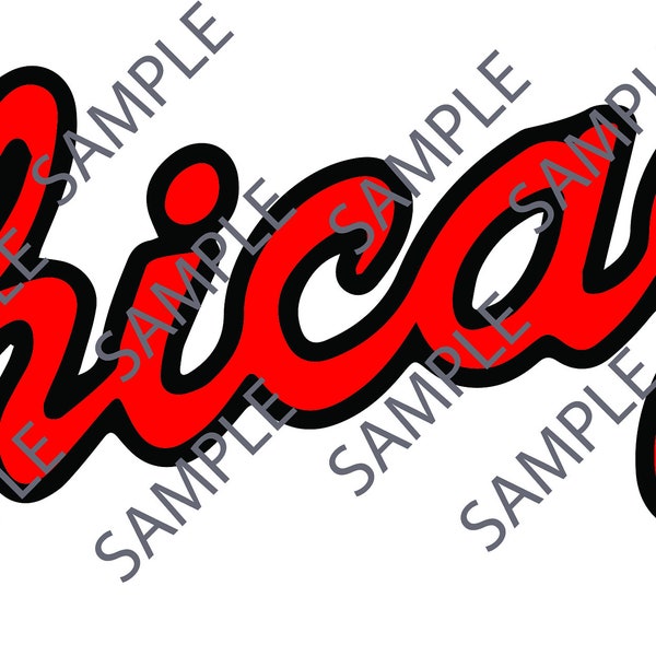 Chicago Basketball Cursive