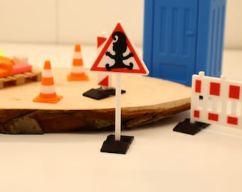 Gnome construction site sign, Gnome construction site