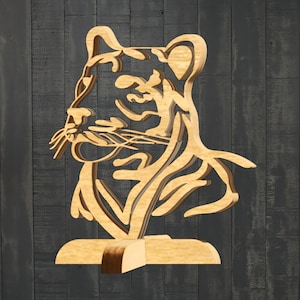 Tiger Figuurzaagpatroon, downloadbare pdf