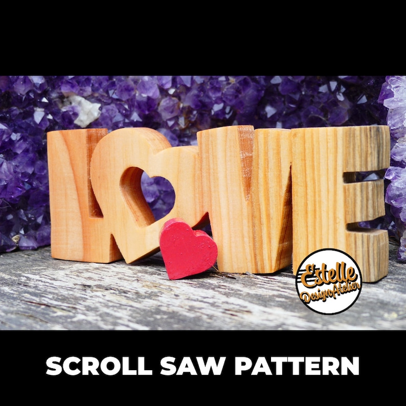 LOVE Scroll Saw Pattern (pdf) Downloadable Etsy LOVE Scroll Saw Pattern (pdf) Downloadable Etsy