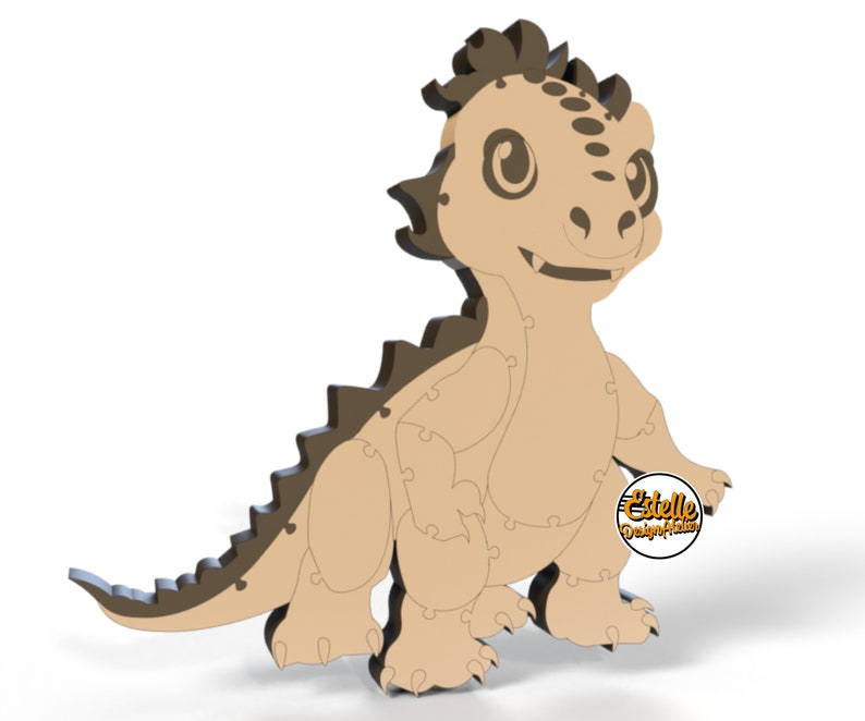 Scroll Saw Patterns Dinosaur Puzzle 2 Etsy