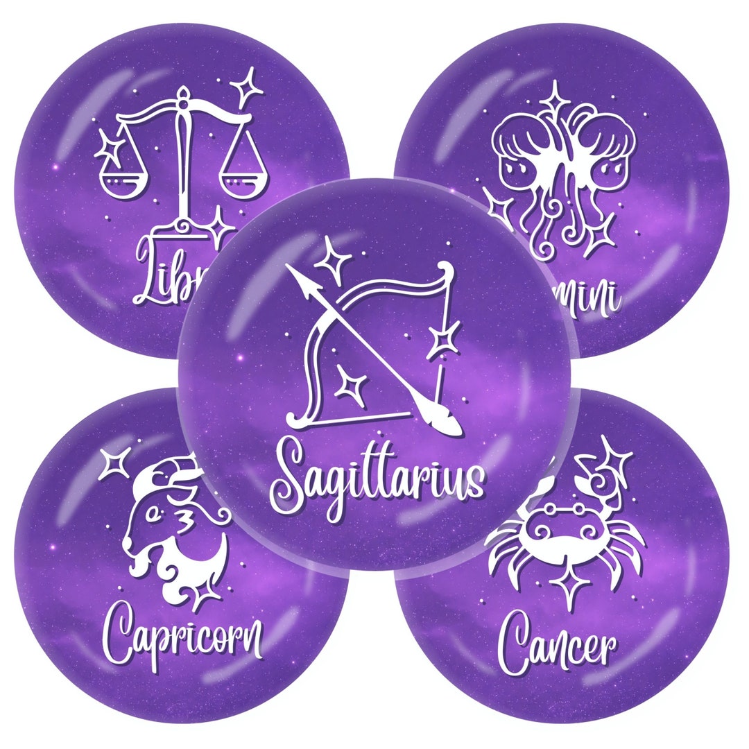 Zodiac Bottlecap Images for Jewelry Making, Digital Collage Sheets, - Etsy