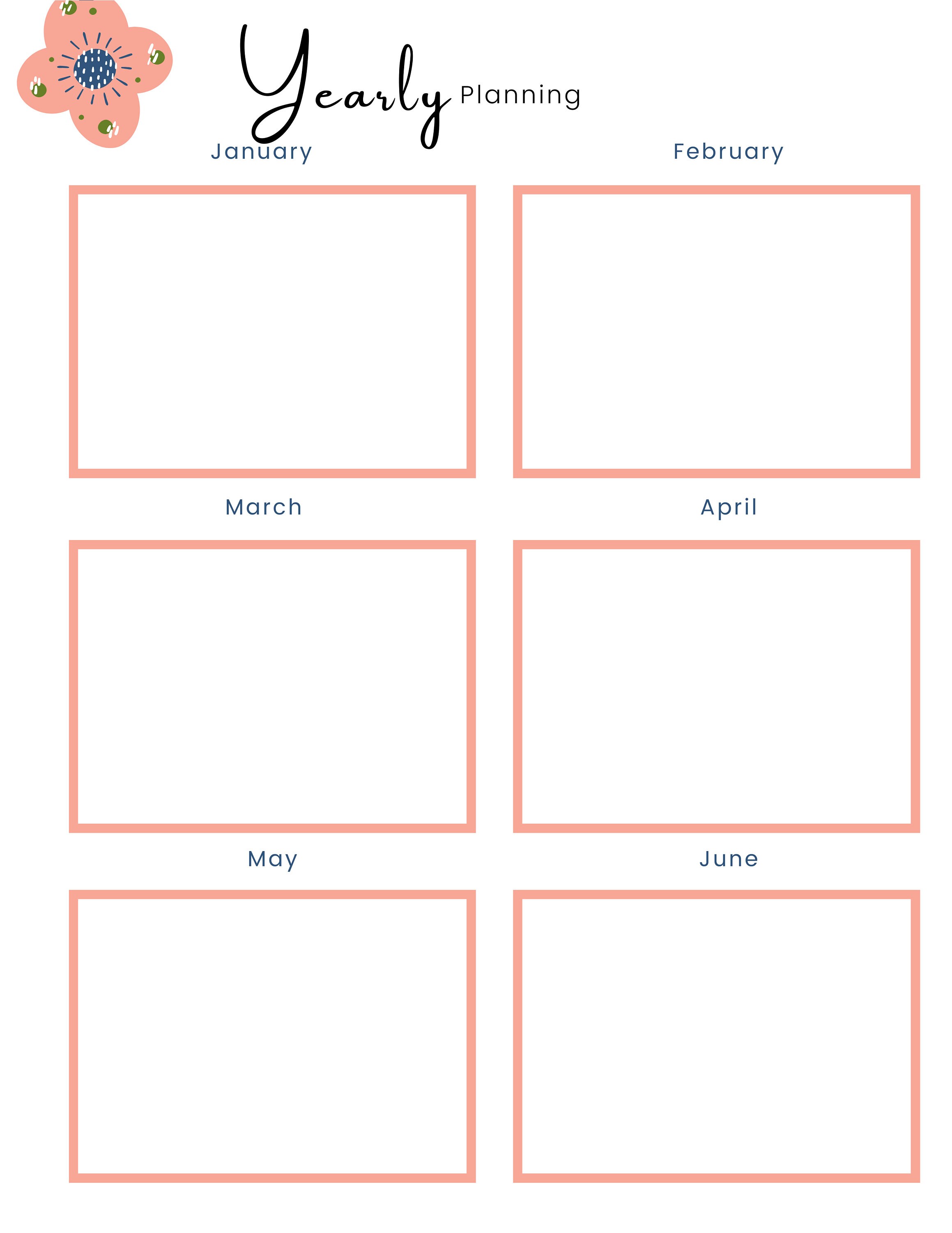 Customizable Daily Planner Printable, Daily, Weekly, Yearly, BONUS ...
