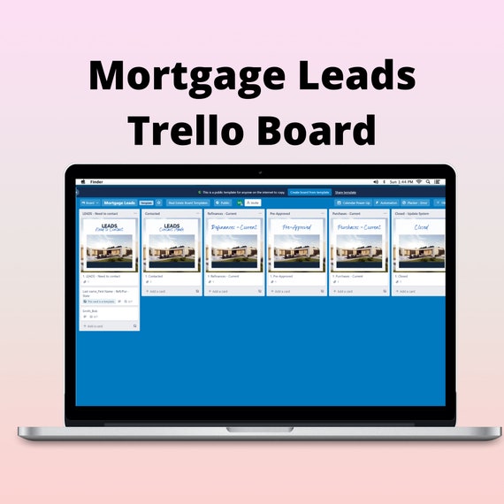 Mortgage Leads Trello Board Template