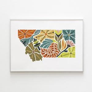 Montana Flower Art Print | MT Print | MT Wall Art