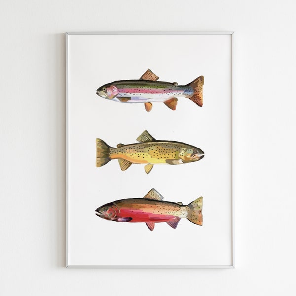 Trout Art Print | Fish Art