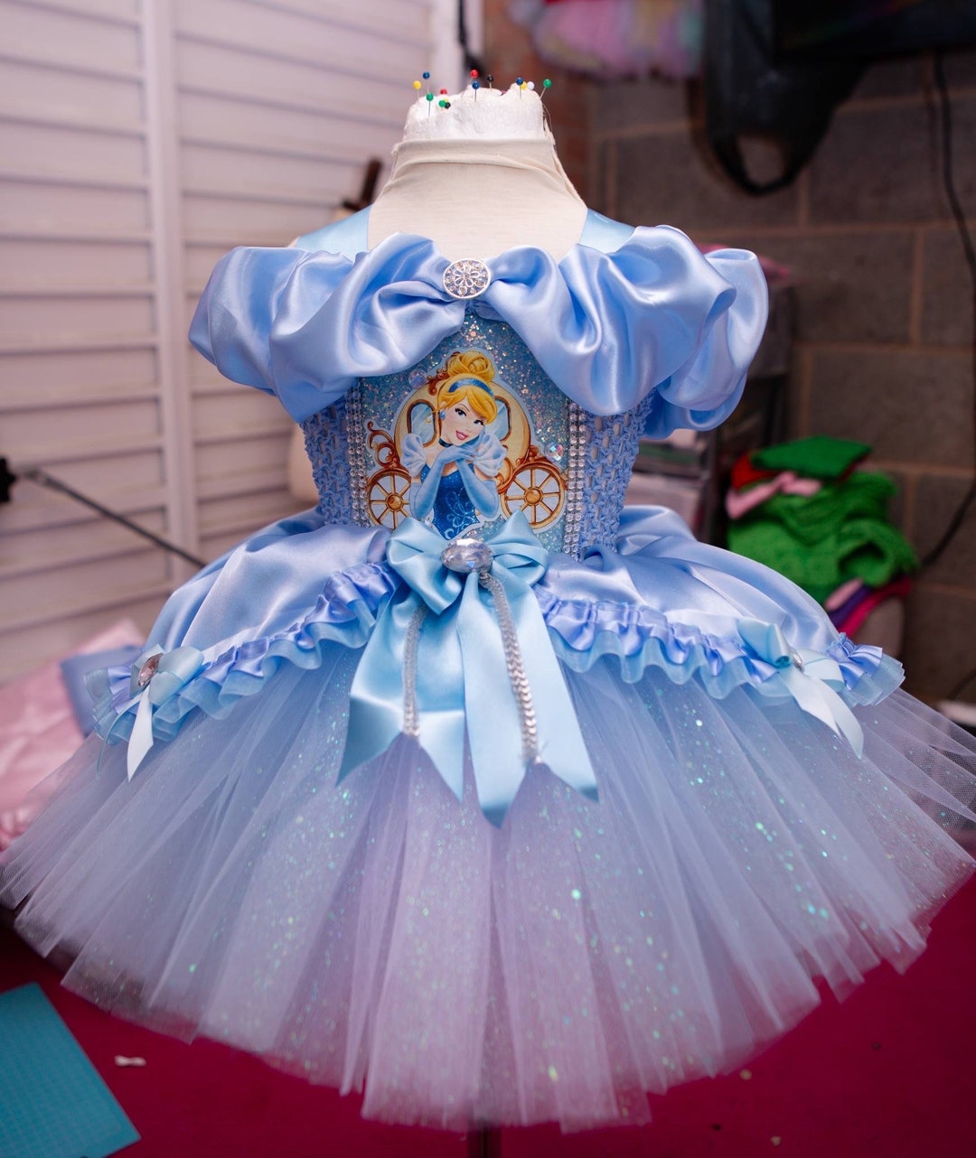Girls Toddler Princess Deluxe Cinderella/ Princess Party/ Birthday Tutu  Dress