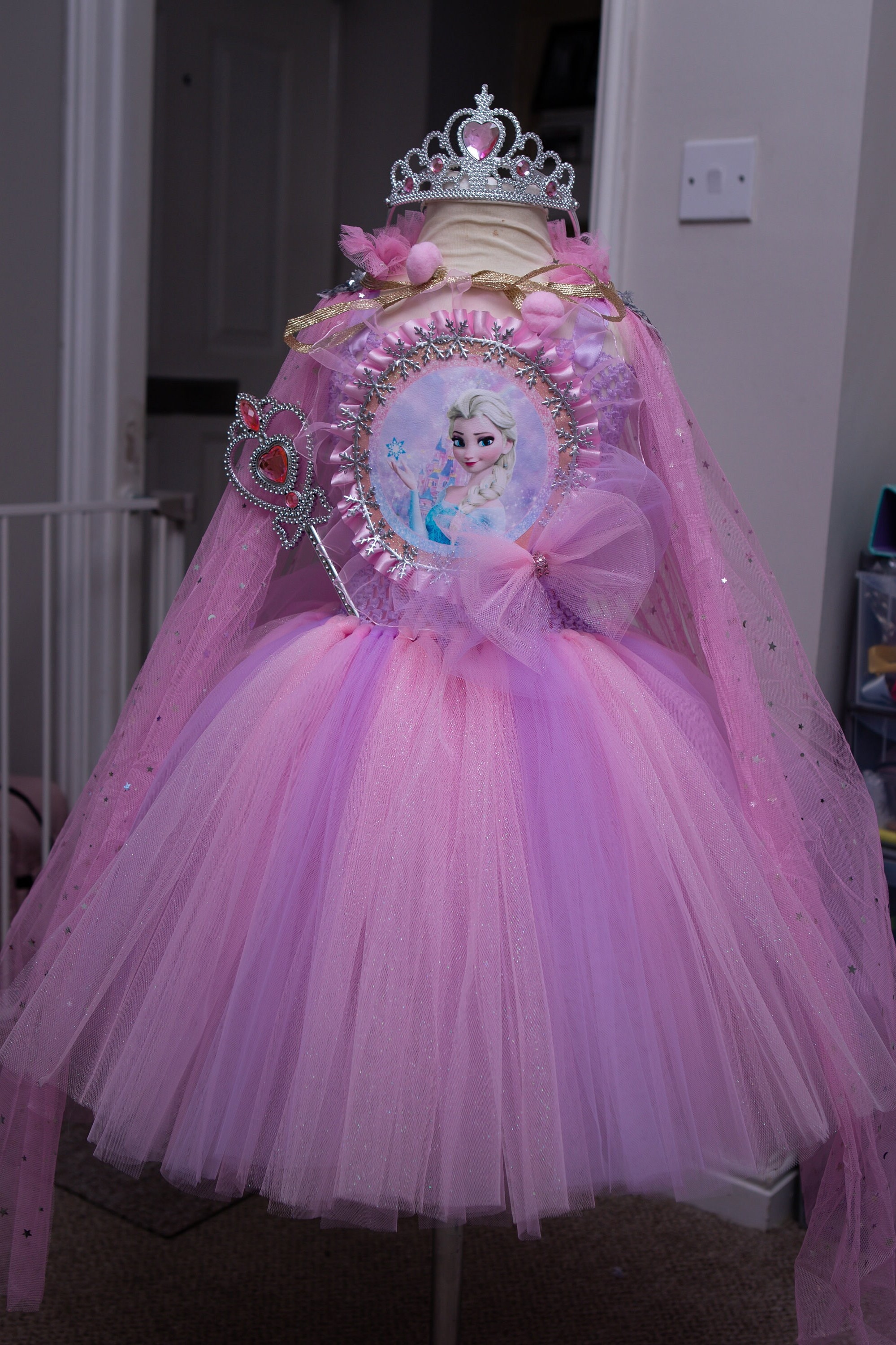 elsa frozen pink dress Kids Summer Party Dress Birthday Dress Up for Girls 3T  Sun Baby Blue Girl Toddler Tulle Dress