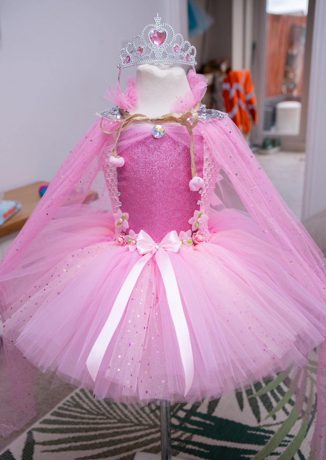 PINK PRINCESS Birthday Ocassion Partt Tutu Dress With Matching Cape pink-princess-birthday-ocassion-partt-tutu-dress-with-matching-cape