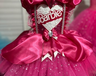 barbie pink party dress Off Shoulder Barbie Pink Quinceanera Dresses Glitters Sweet 15 Party Ball Gowns