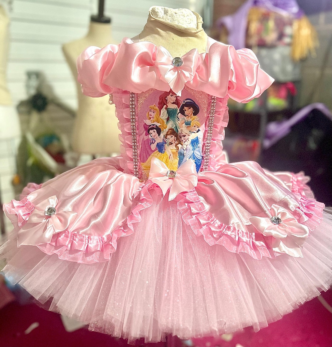disney princess tutu dress Disney Princess Pink Tutu Romper | Baby Girl Princess Dress | Toddler Disney Birthday Outfit | Pink Princess Leotard Tutu | Park Day Costume