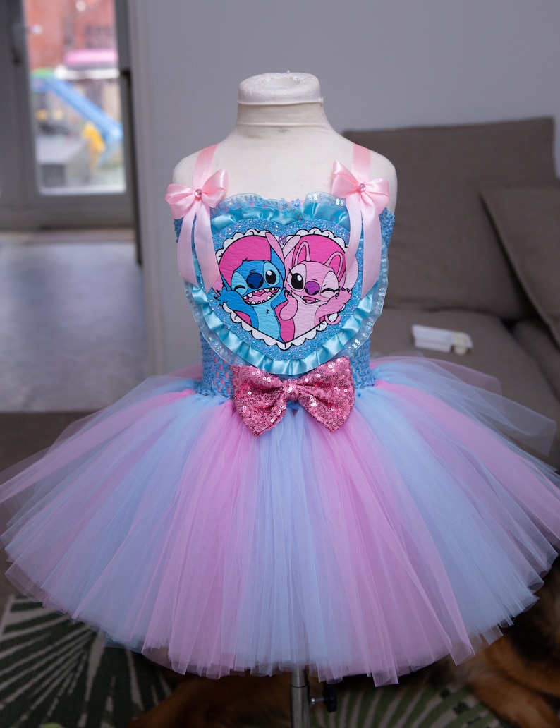 STITCH and ANGEL tutu/ Birthday / party / occasion dress afbeelding 1