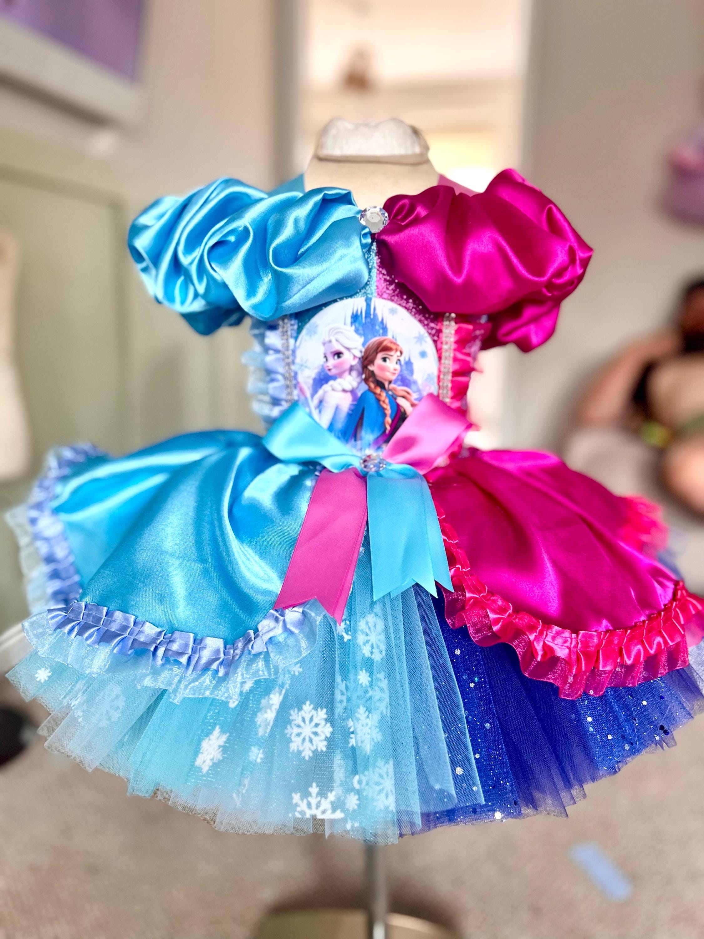 Girls Toddler Princess ELSA/ANNA Half & Half Design Tutu Party/occasion  Dress - Etsy