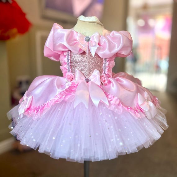 open lace back dress Cotton Mini Dress with Tulle Tutu M