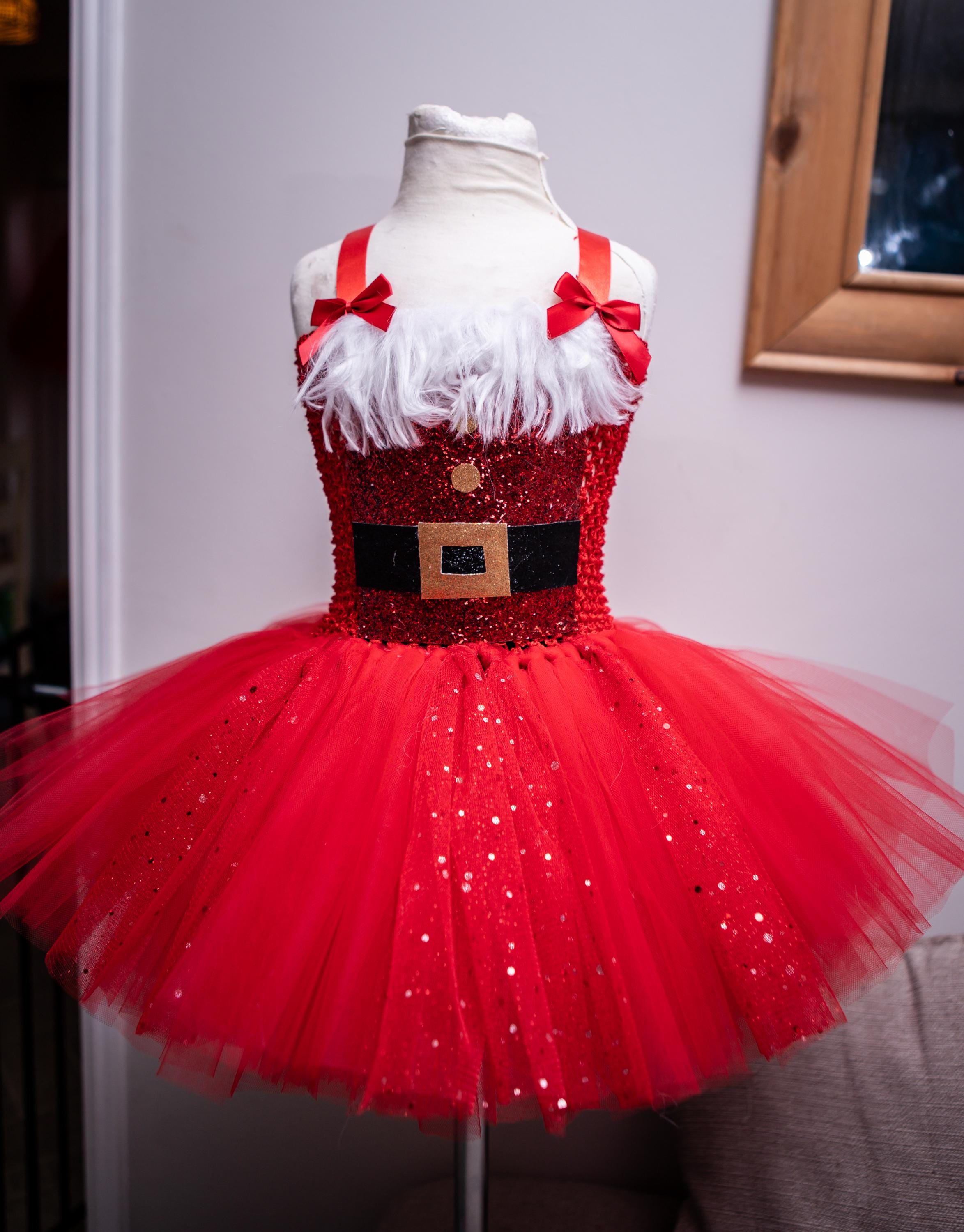 womens christmas tutu dress US Womens Candy Cane Tutu Dress With Gloves Dress-up Christmas Spaghetti  Straps
