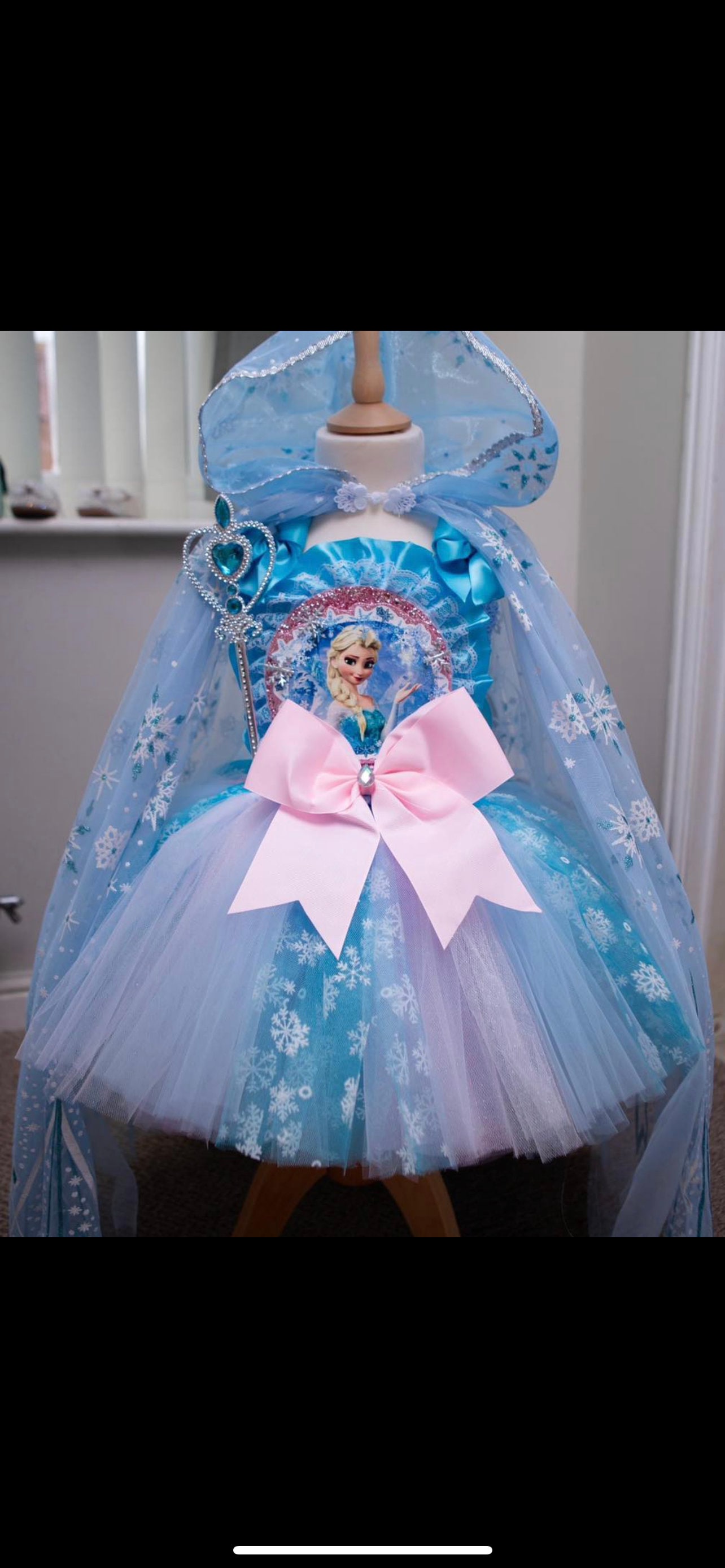 frozen birthday tutu dress Frozen Tutu Birthday Outfit – Annies Creations LLC main image 0