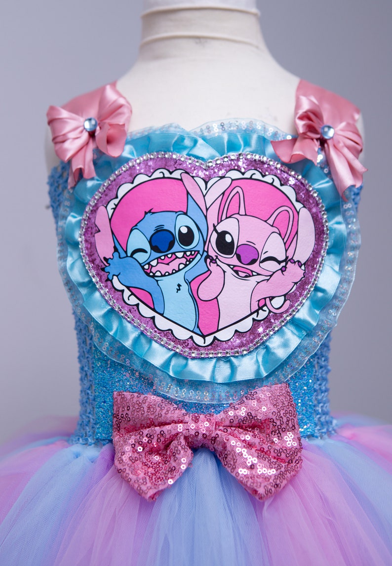 STITCH and ANGEL tutu/ Birthday / party / occasion dress afbeelding 3